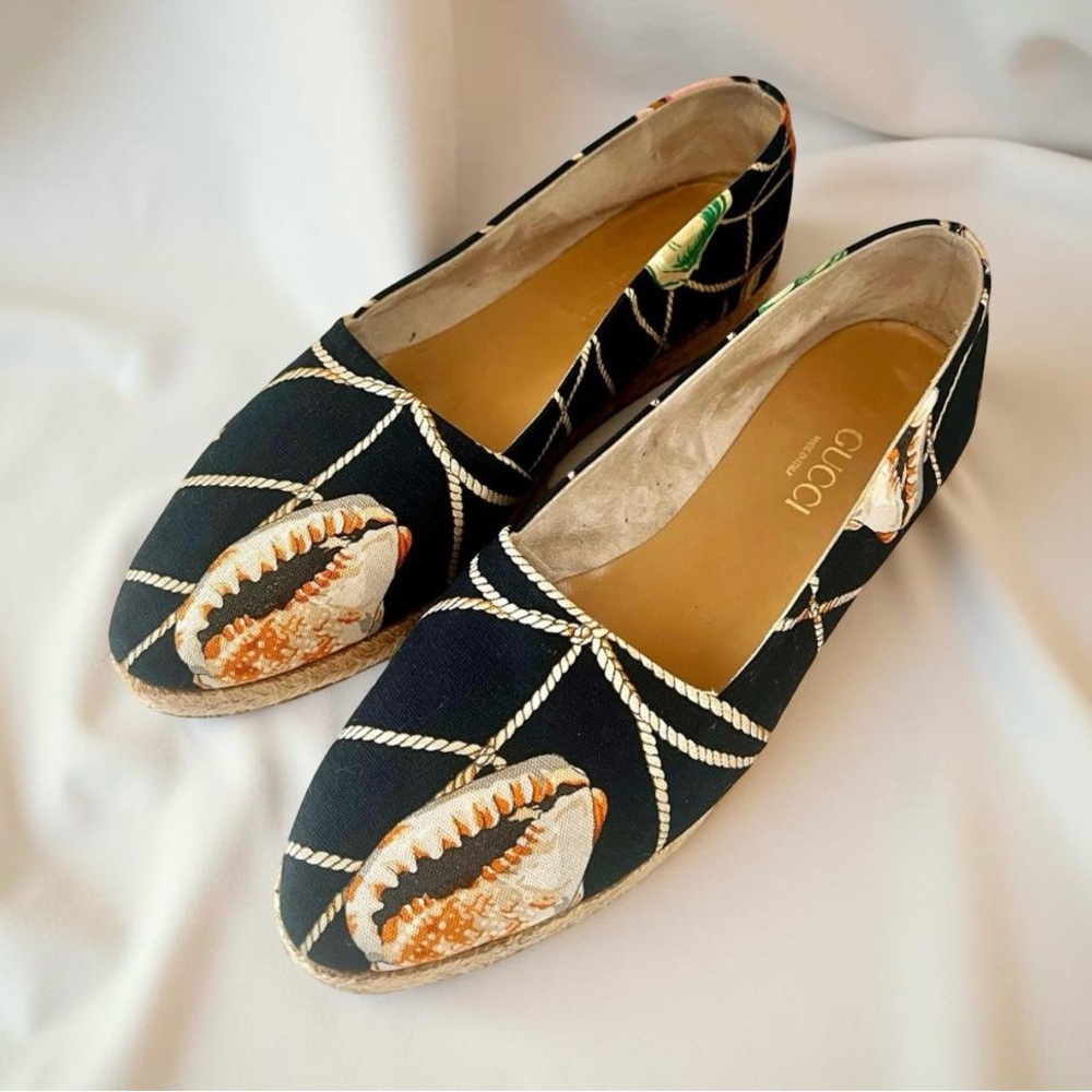 Gucci Printed Canvas Espadrilles size 37